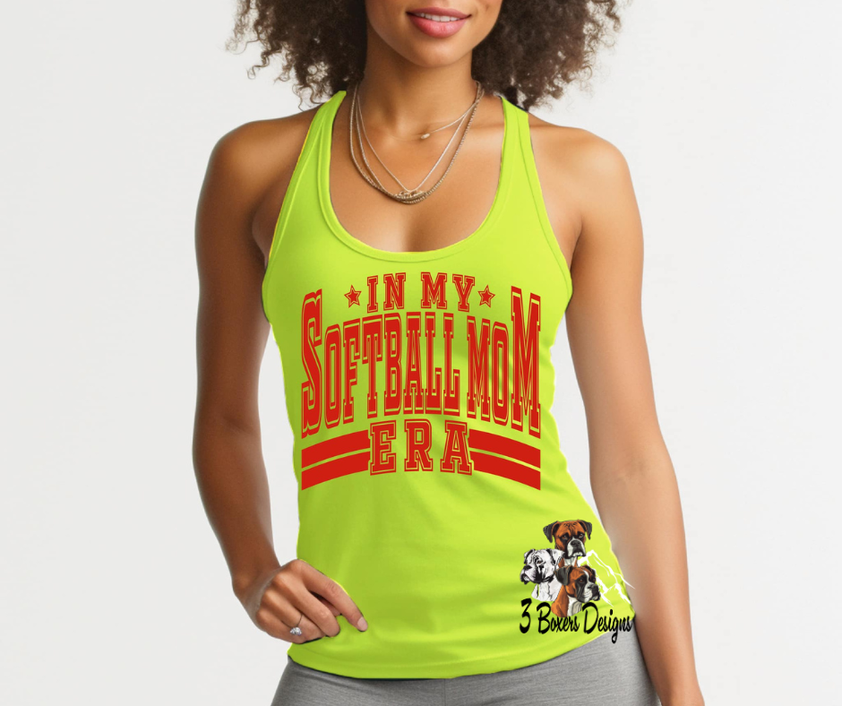Oversized In My Softball Mom Era (Red Ink)