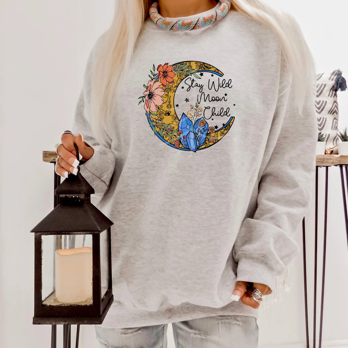 Stay Wild Floral Moon