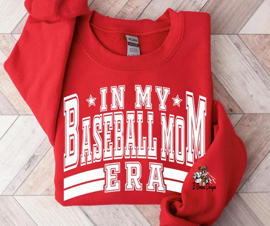 Oversized In My Baseball Mom Era (White Ink)