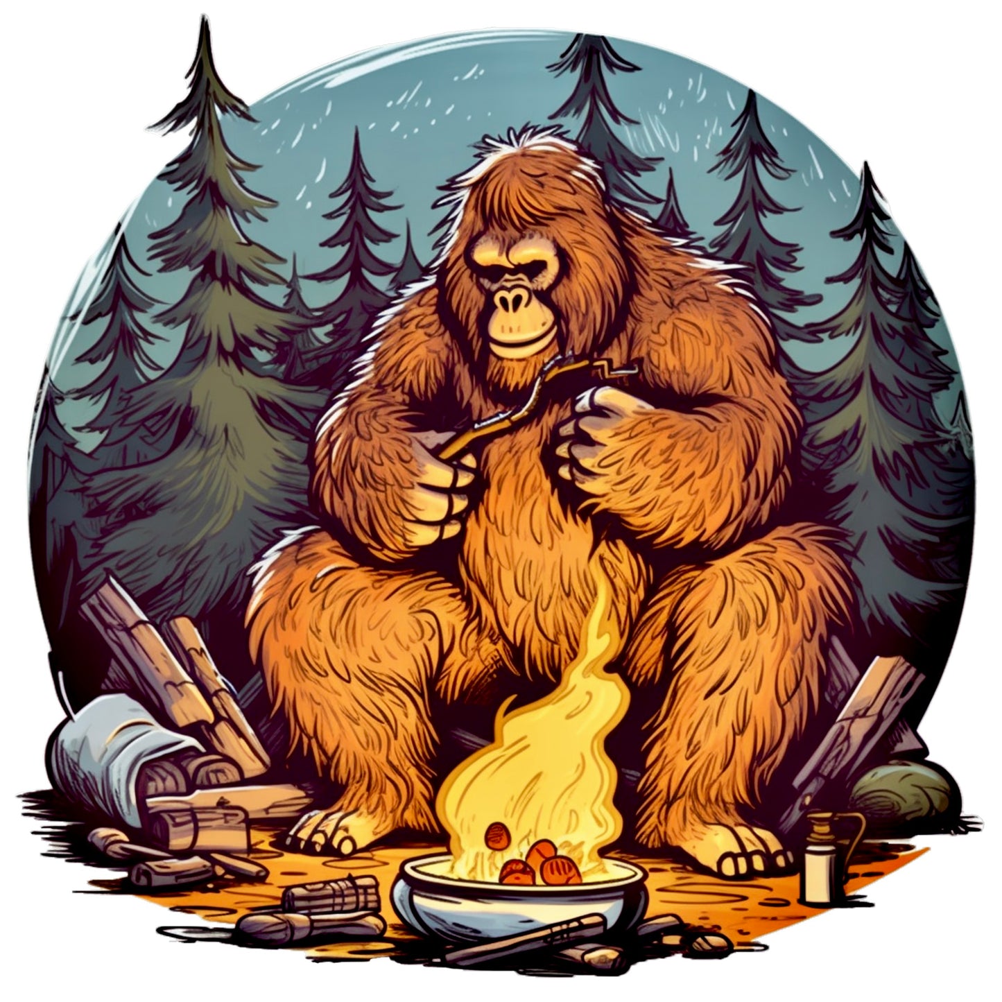 Bigfoot campfire