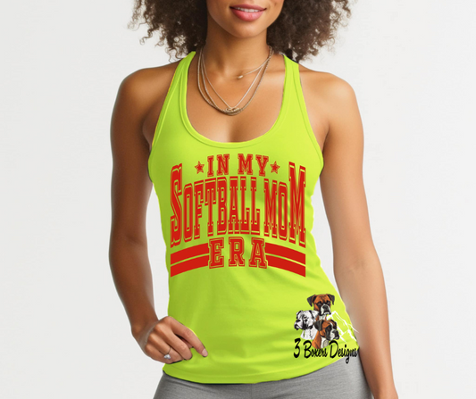 Oversized In My Softball Mom Era (Red Ink)