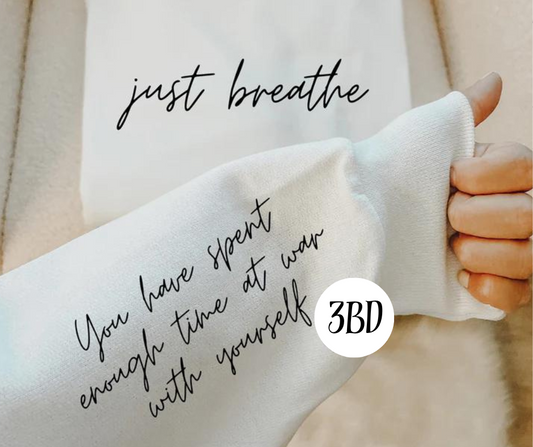 Just Breath (Black Ink) Sleeve accent