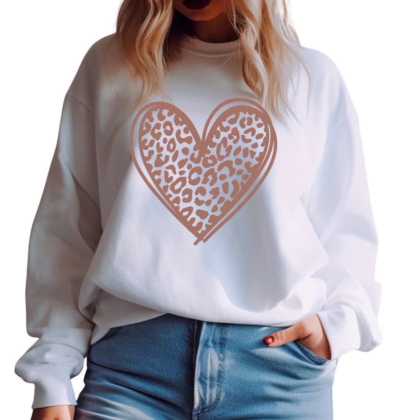 Cheetah Heart - shimmer bronze