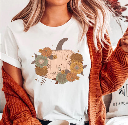 Neutrals Pumpkin Floral