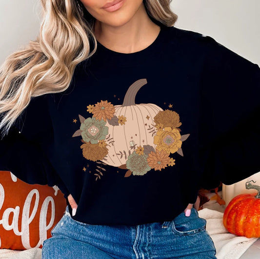 Neutrals Pumpkin Floral