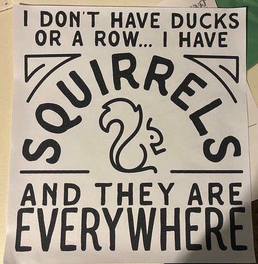 I Don’t Have Ducks Or A Row