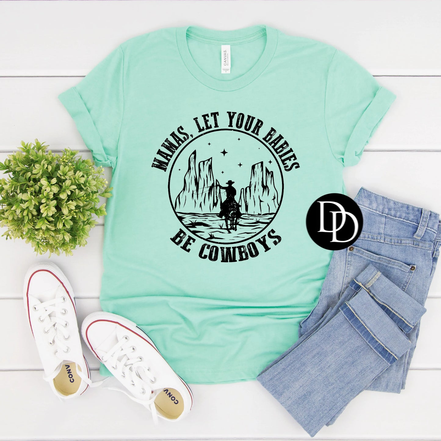 Mamas, Let Your Babies Be Cowboys (Black Ink)