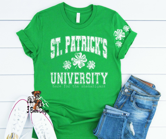 St. Patrick's University here for the shenanigans