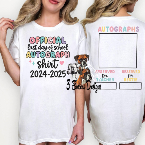 Last day autograph shirt