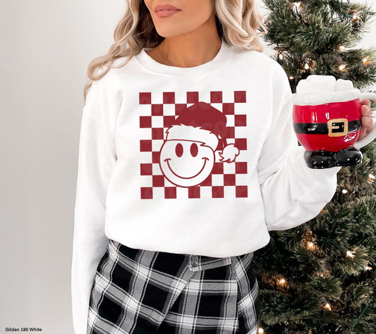 Checkered Santa Smiley
